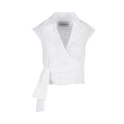 VEST TOP D. RAGIOL SH CVP23031TOHB WHITE SILVIAN HEACH 