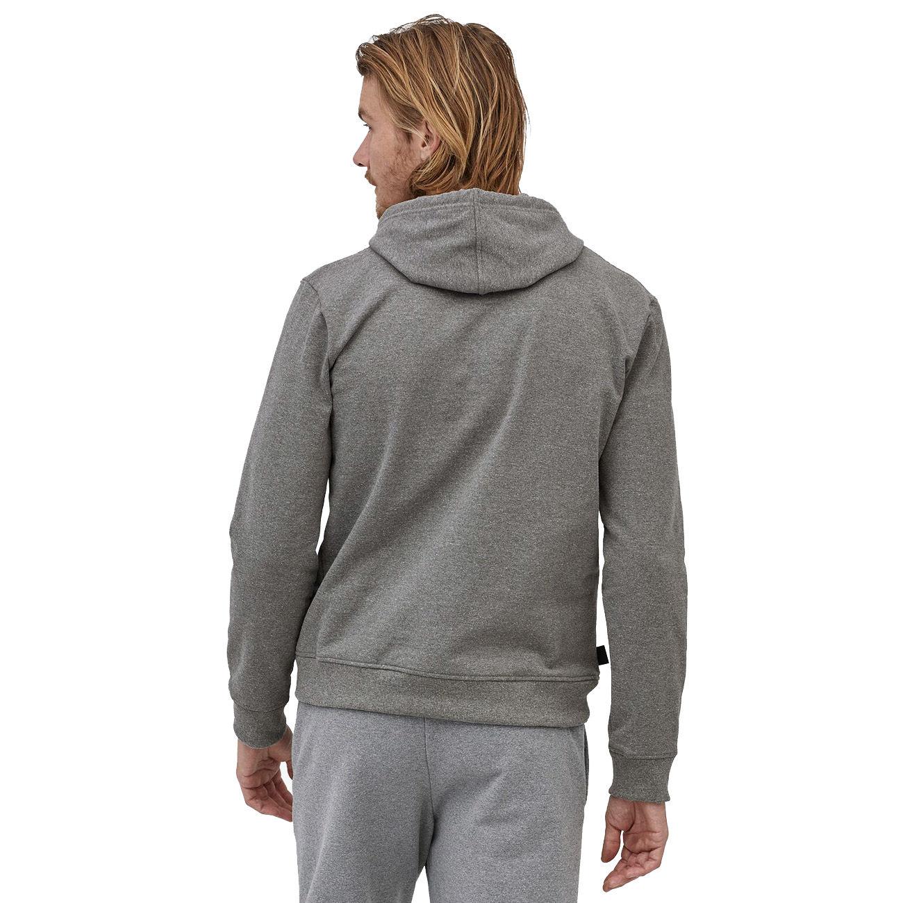 Felpa Con Cappuccio P-6 Label Uprisal Uomo Gravel Heather 39611 GLH GRAVEL HEATHER PATAGONIA 
