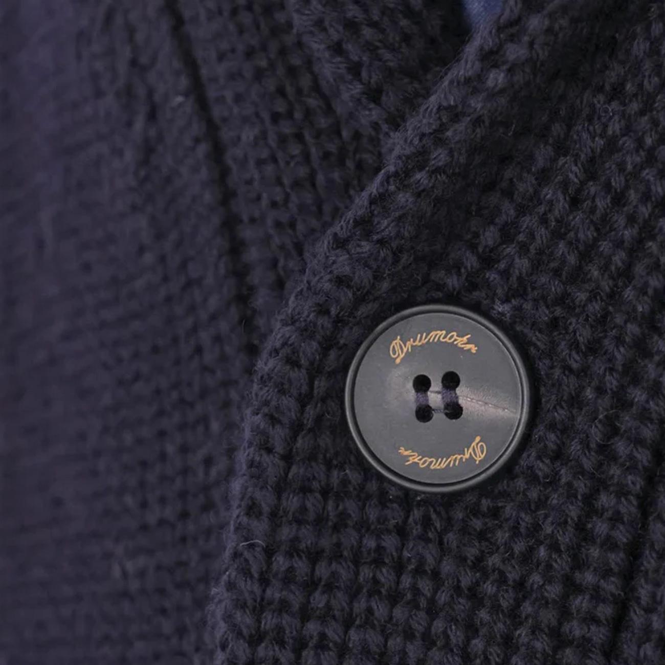 Cardigan Con Collo A Scialle D5M419PNL 785 NAVY DRUMOHR 