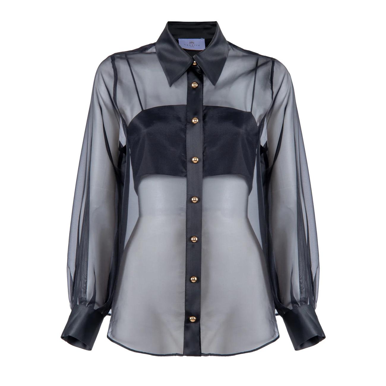 Camicia Floss Donna Nero FLOSS 0700 NERO NENETTE 