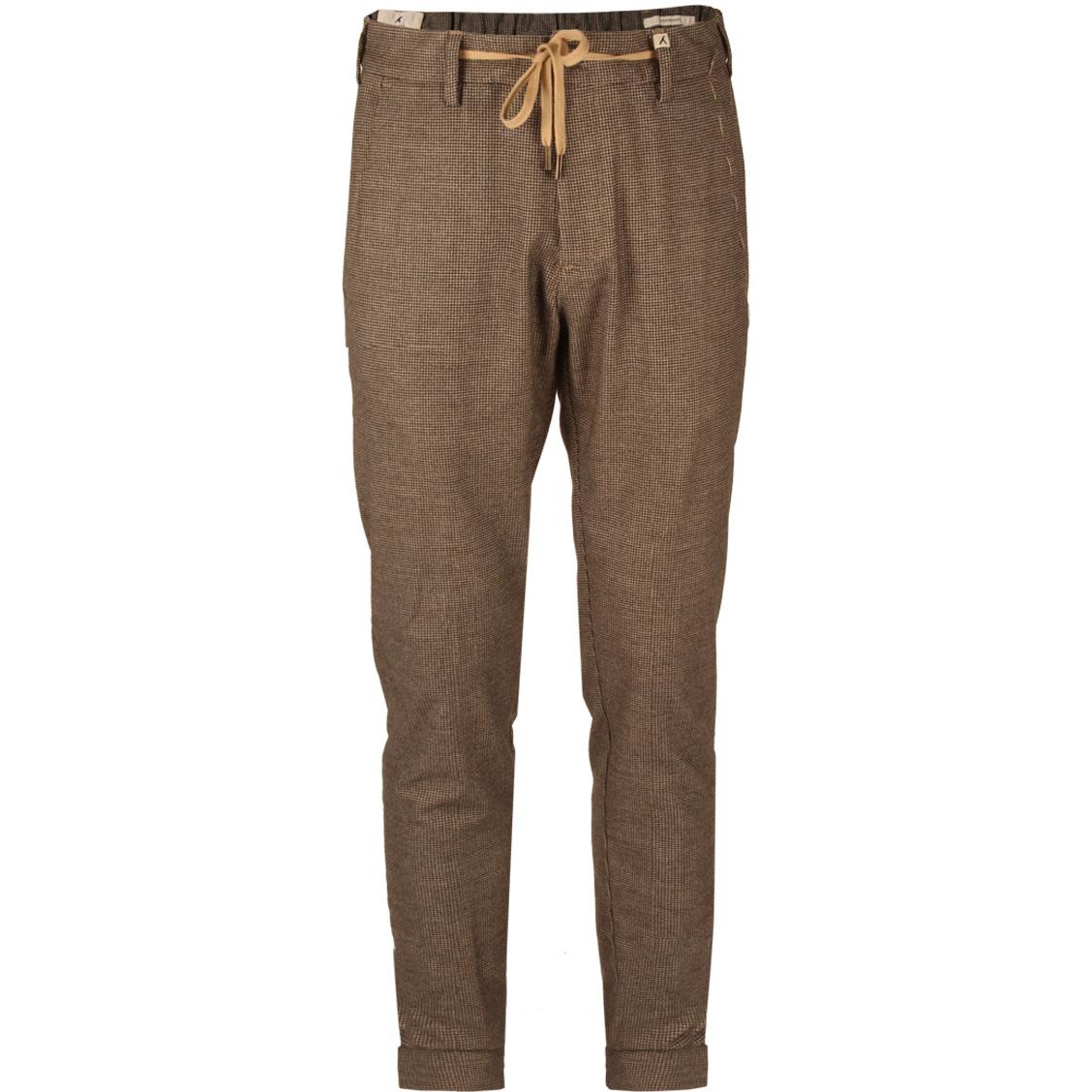 Pantalone Pied De Poule Uomo Beige Marrone 22WM12L/17 245 BEIGE MARRONE MYTHS 