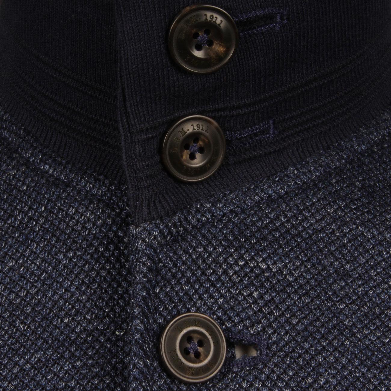 GIUBBINO U. BARRACUDA IN JERSEY C/BOTTONI LBM 35203/5/9314 BLU/GRIGIO L.B.M.1911. 