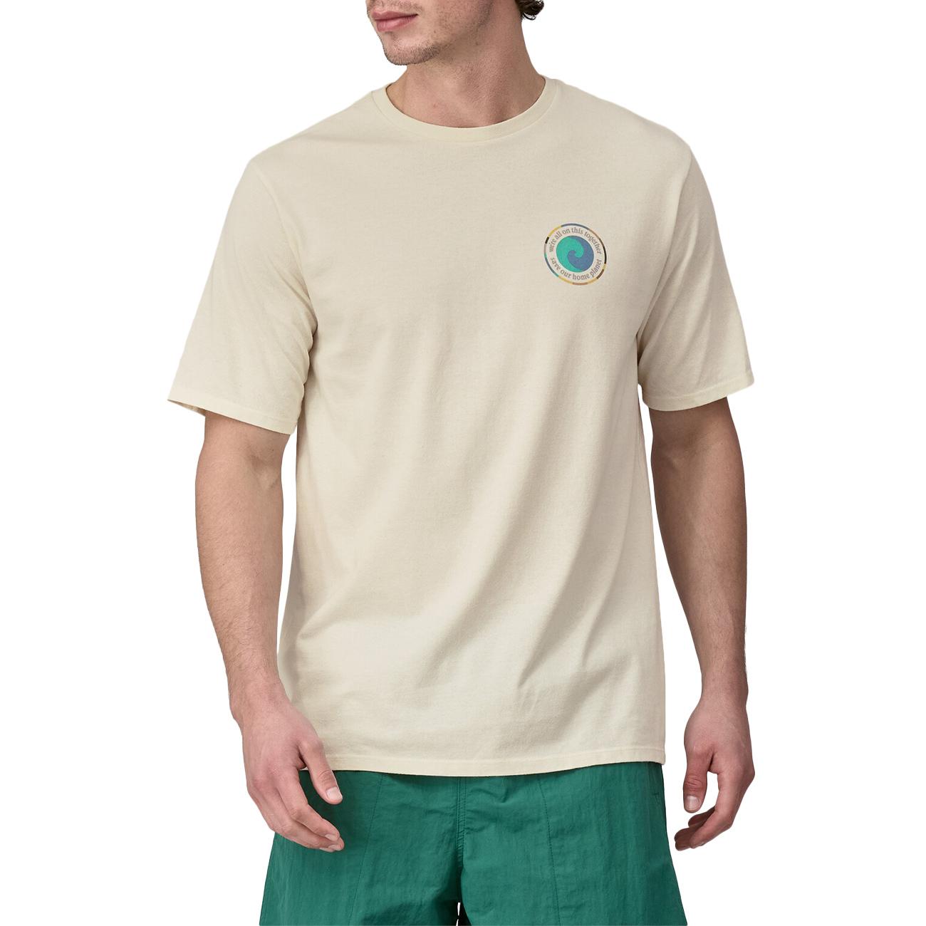 T-Shirt Unity Fitz Responsabili-Tee Uomo Birch White 37768 BCW BIRCH WHITE PATAGONIA 