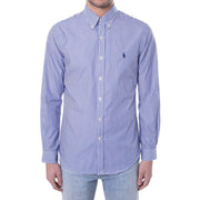 Camicia A Righe Button Down Uomo Royal Bianco 710705269 009 ROY/BCO/BAST POLO RALPH LAUREN 
