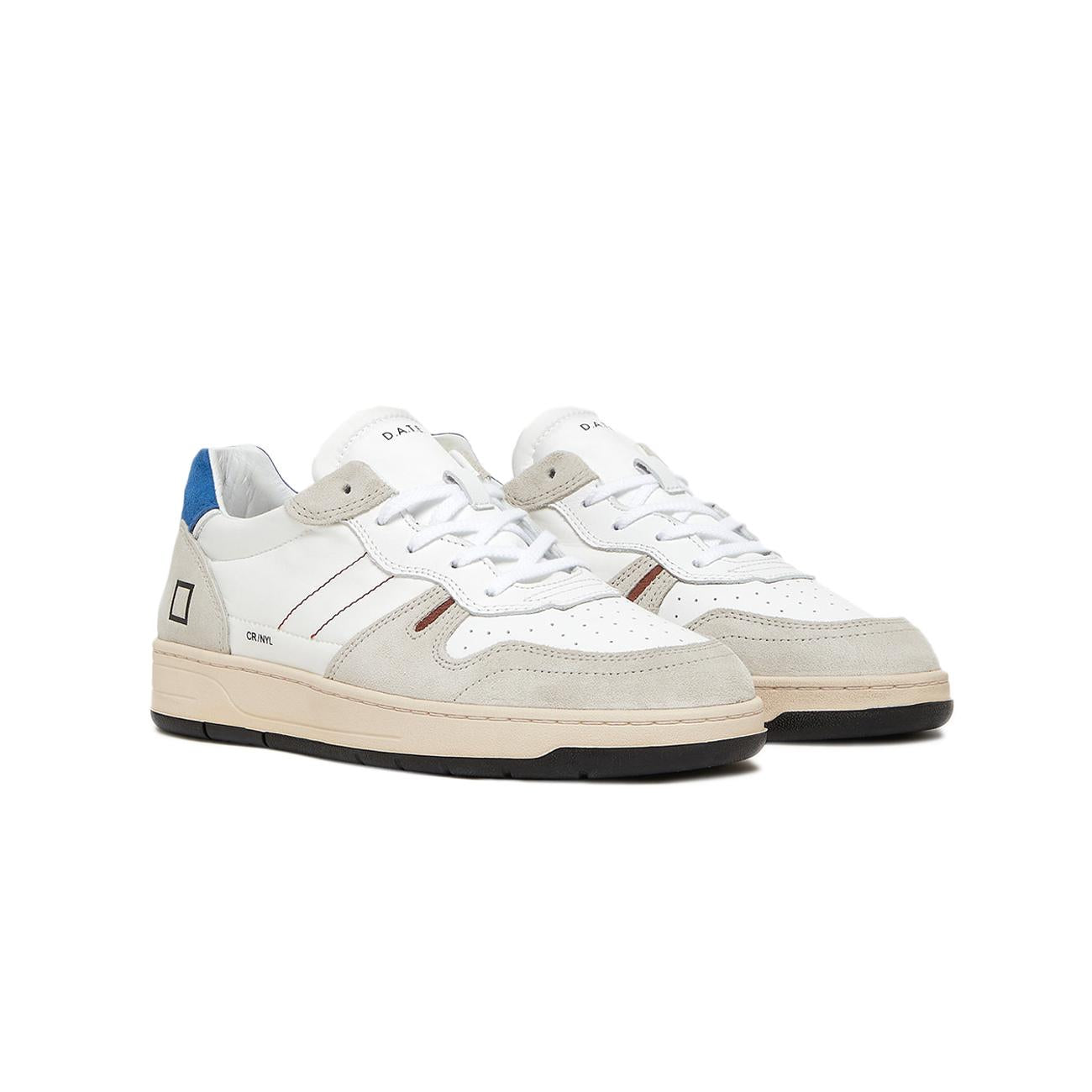 Sneakers Court 2.0 Uomo White Bluette M401-C2-NY-WE WHITE/BLUETTE D.A.T.E. 