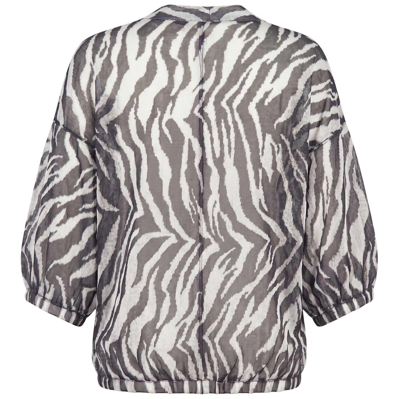 Blusa Jacquard Animalier CMKD13248 ECRU/NERO AKEP 