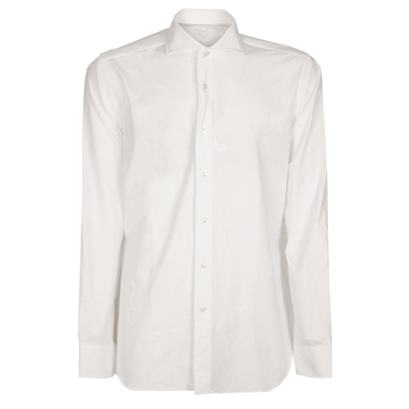CAMICIA U. ACT520ML TESS. ACTIVE COLLO FRANCESE XACUS 11460 001 BIANCO UNITO XACUS 