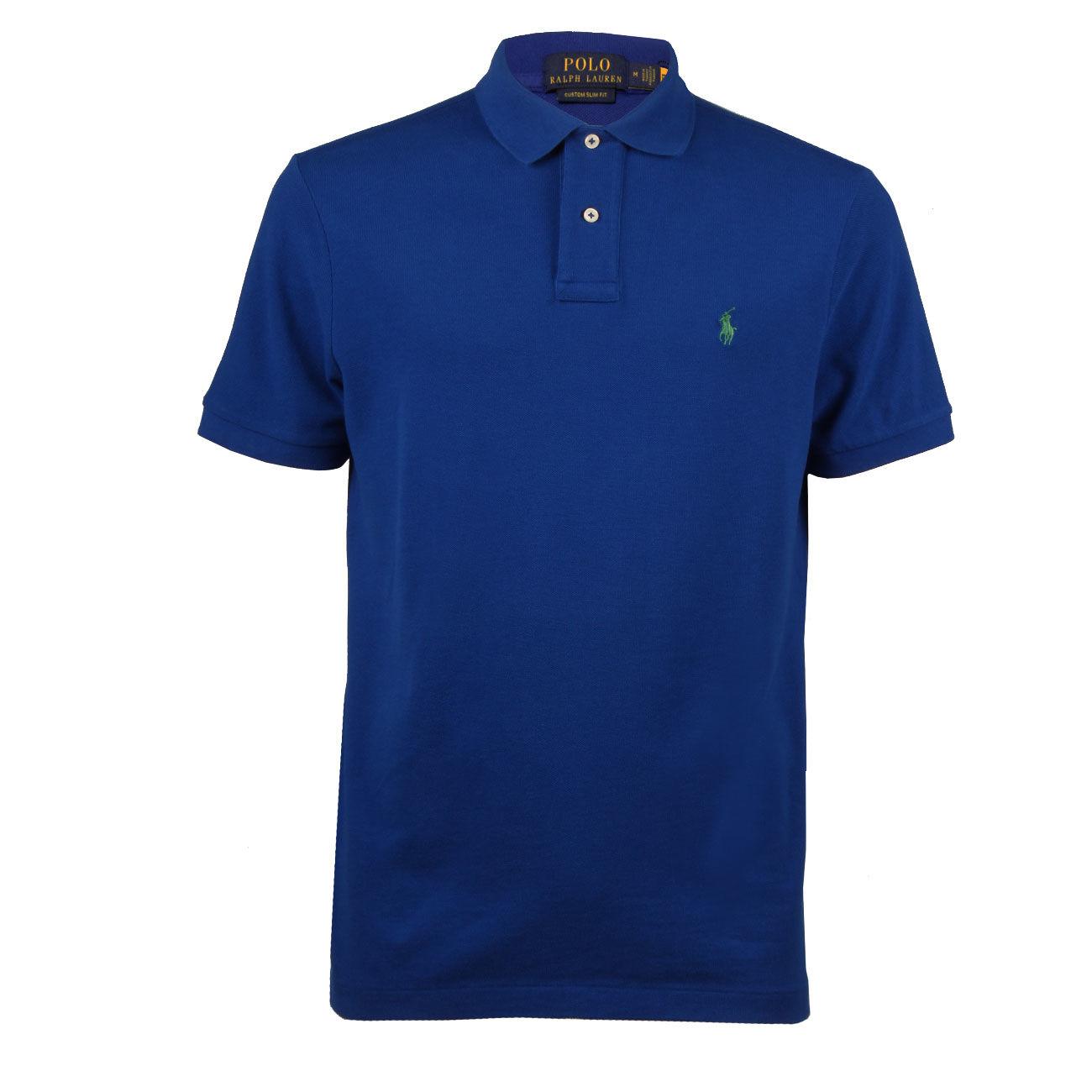Polo Custom Short Sleeve Uomo Sapphire Star 710680784 318 SAPPHIRESTAR POLO RALPH LAUREN 