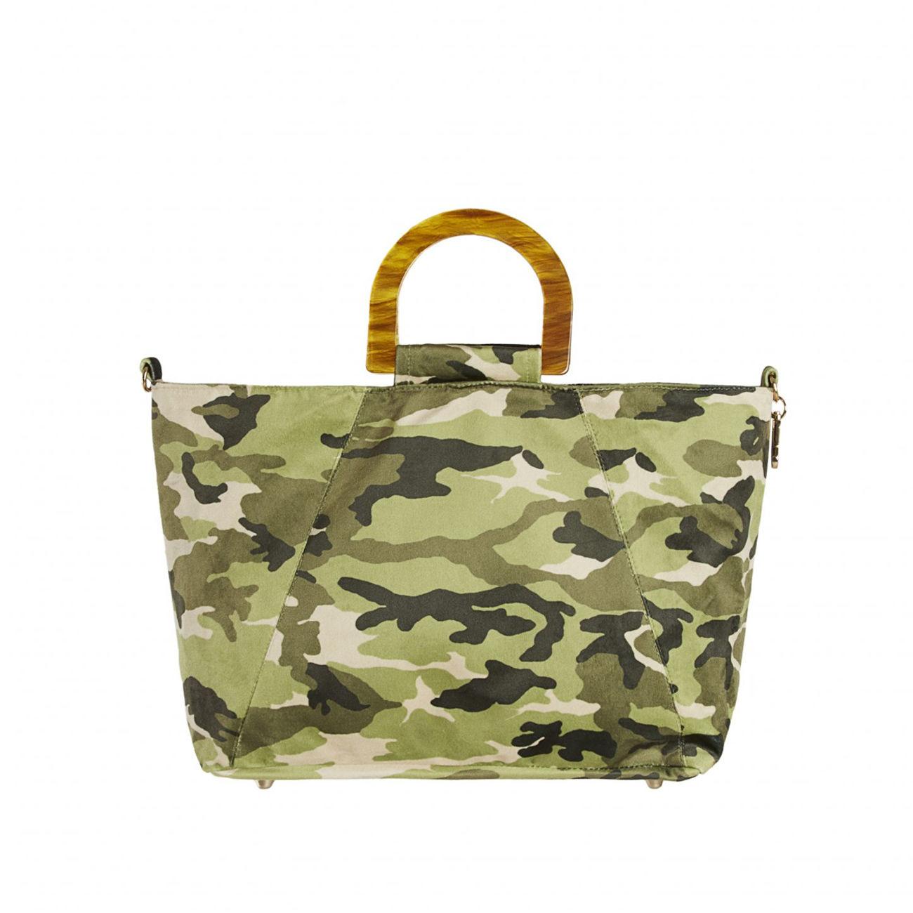 Borsa Asinara Small Tote Camouflage Donna Verde ASIS MULT.VERDE LA MILANESA 