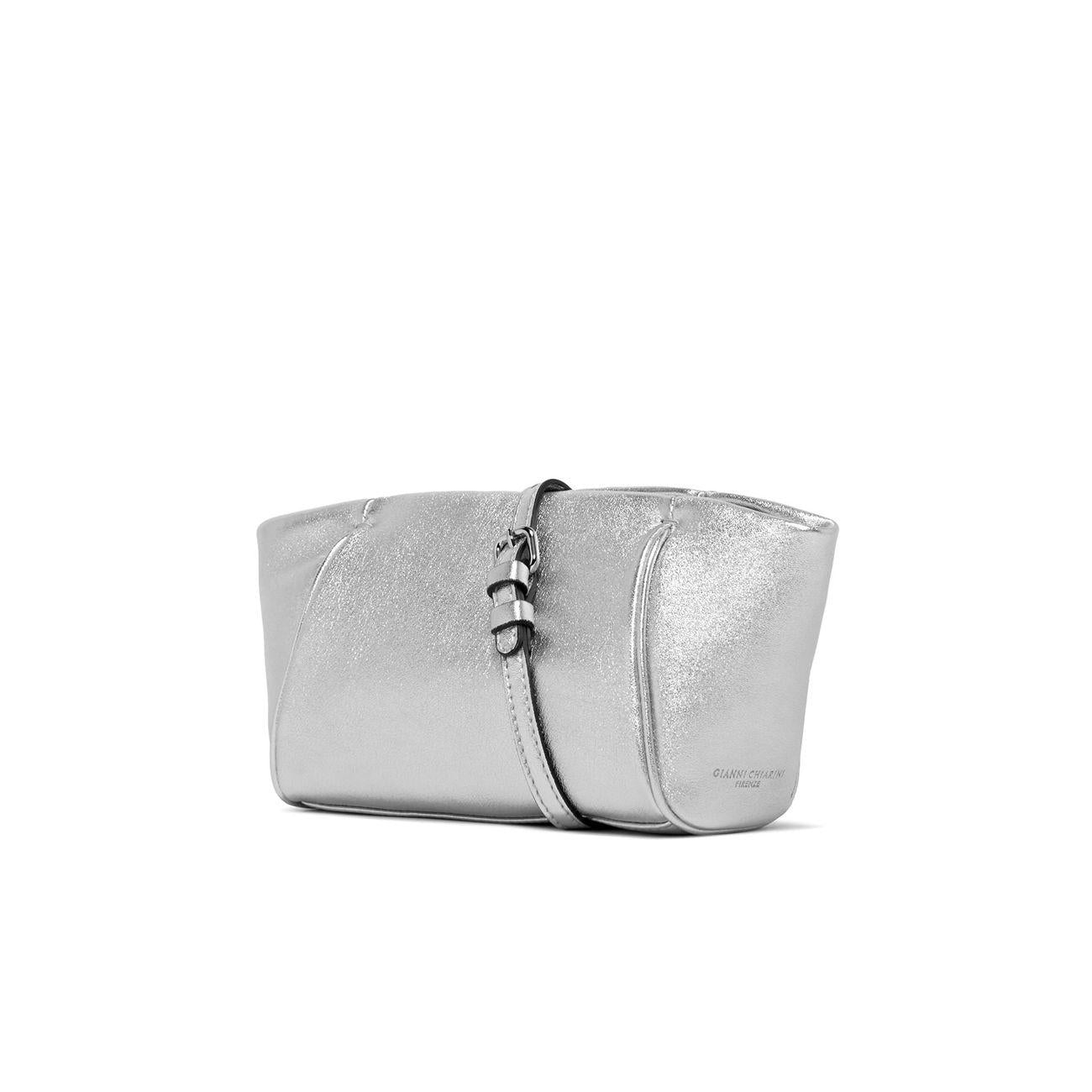 BORSA MARGARITA POUCH PELLE GIANNI CHIARINI BS9594/23PEPLW 359 ARGENTO GIANNI CHIARINI 