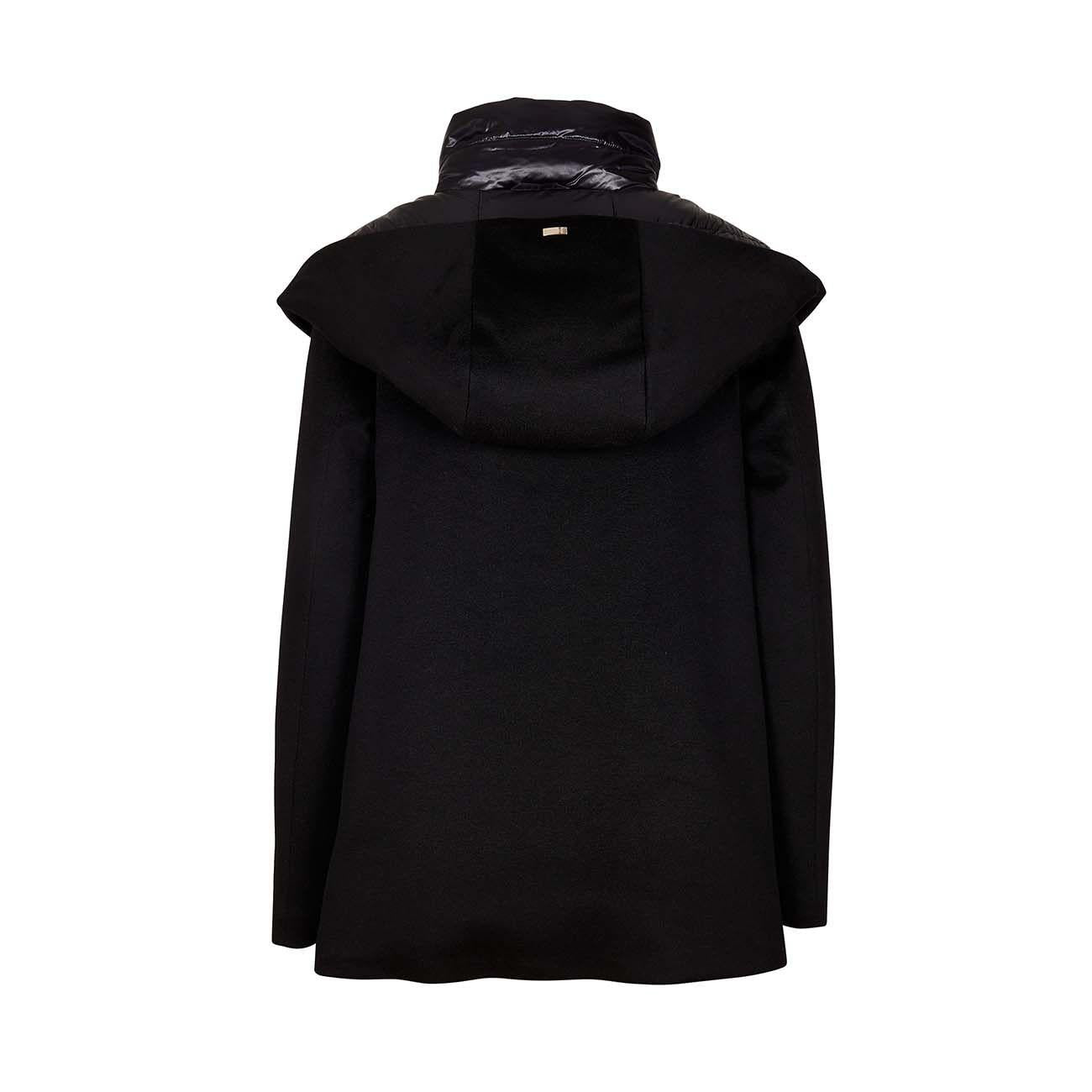 Piumino Scampanato In Lana Donna Nero PI346D33313 9300 NERO HERNO 