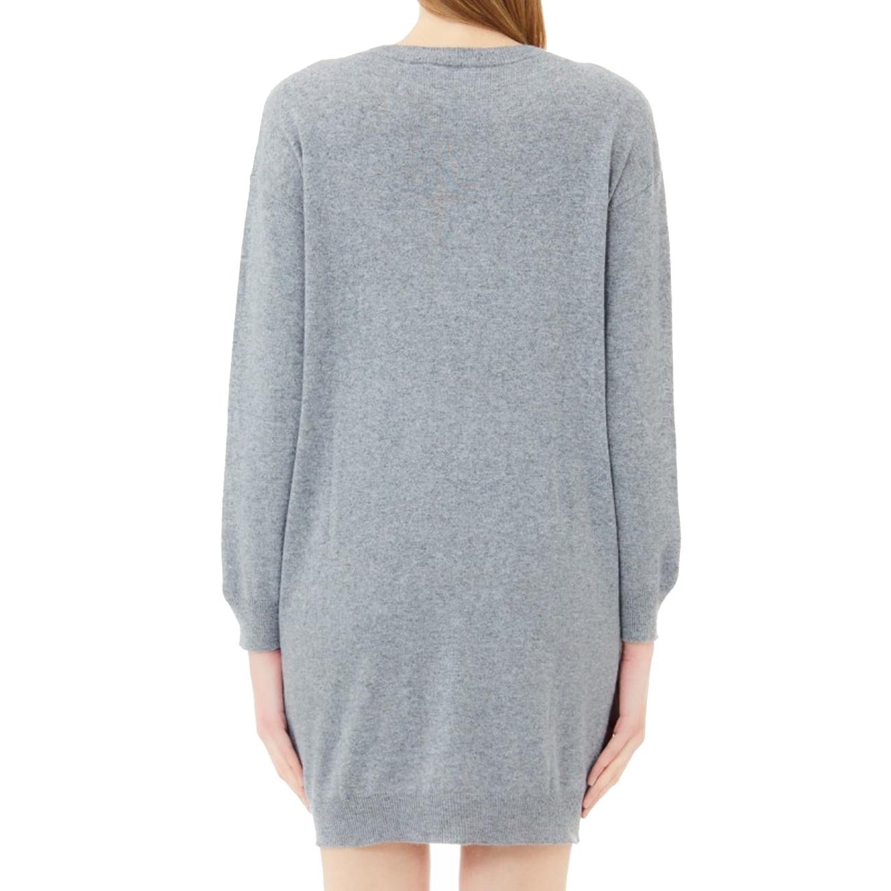 Abito Logo Donna Grigio MF3366MS14G Q9936 GRIGIO MED.MEL P.D.P. LIU JO 