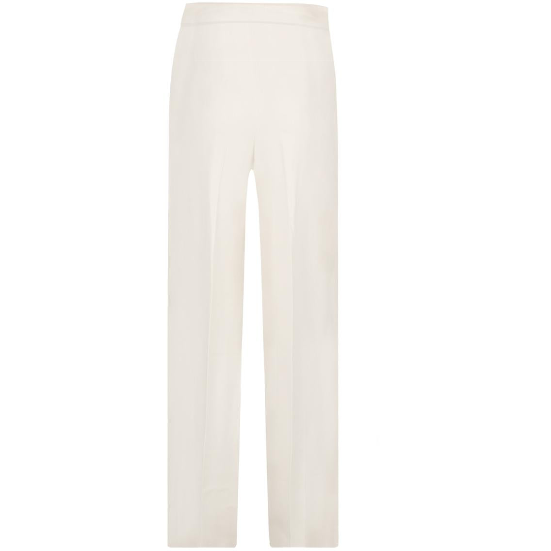 Pantaloni Viscosa Gamba Larga Donna Bianco FTI22PA0720GA0023 0001 BIANCO FEDERICA TOSI 
