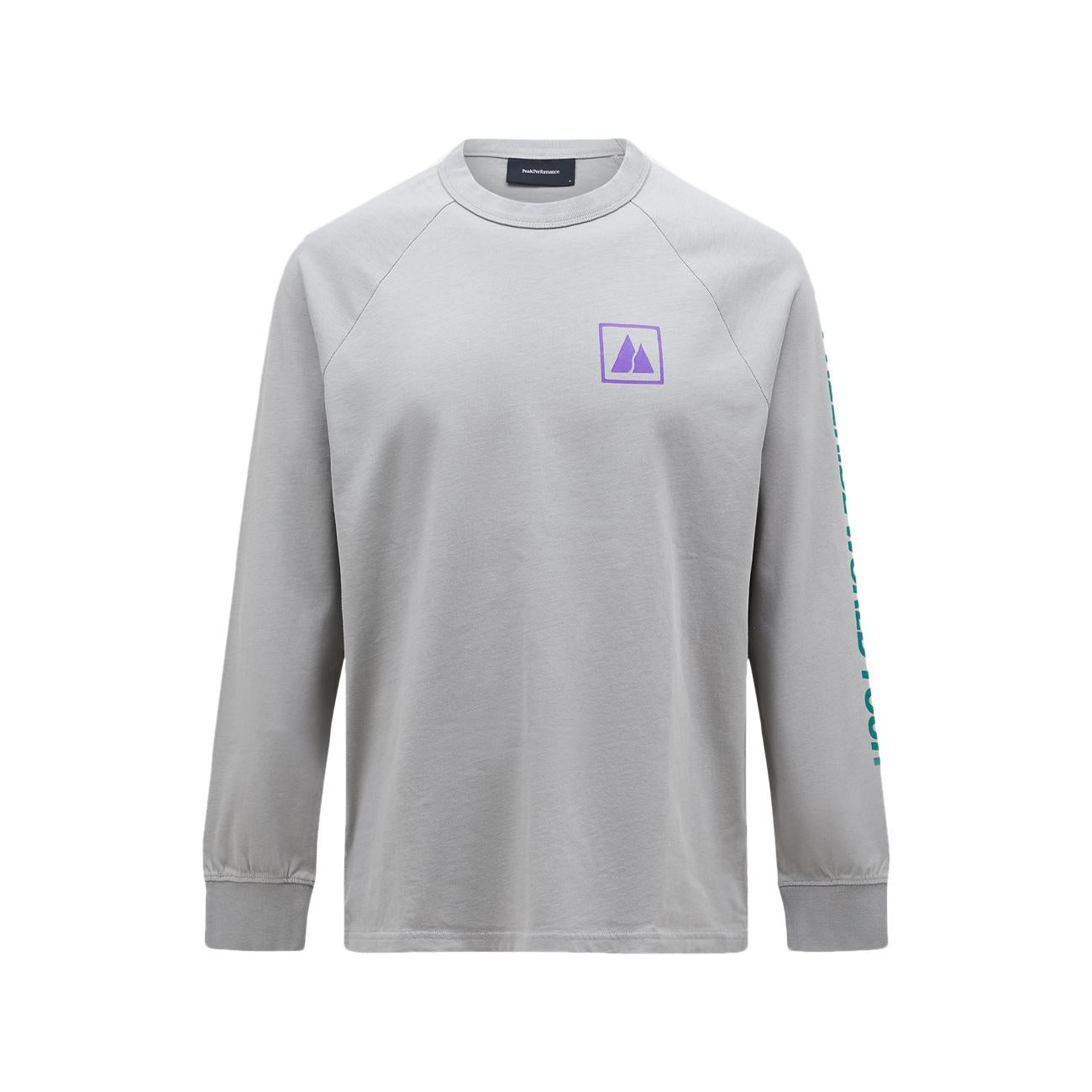 T-Shirt Fwt Stowaway Ls Uomo Soud Mist G79253 010 SOUD MIST PEAK PERFORMANCE 
