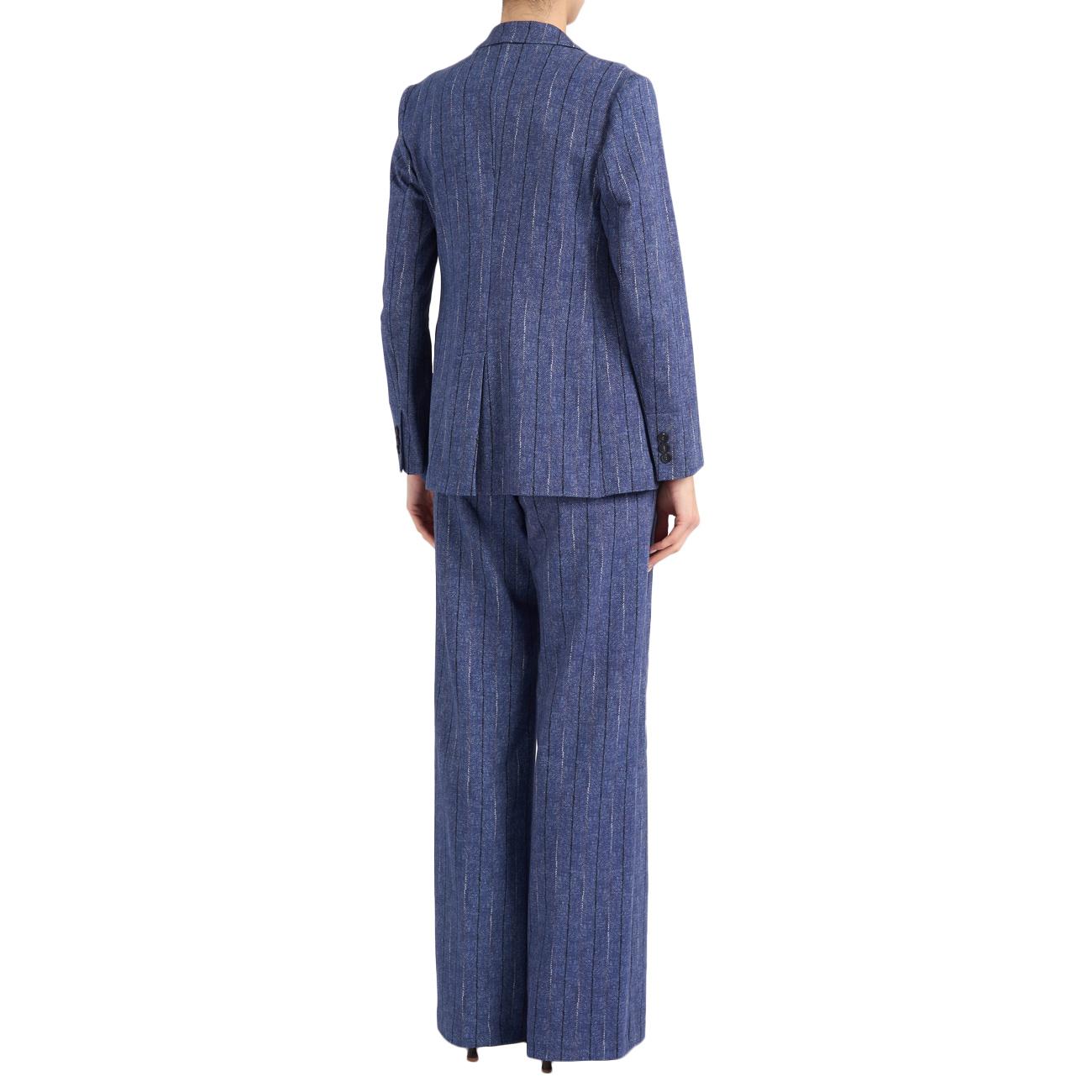 GOODMATCH Blazer Doppiopetto Gessato AB5130 G78 BLUE PINSTRIPE 