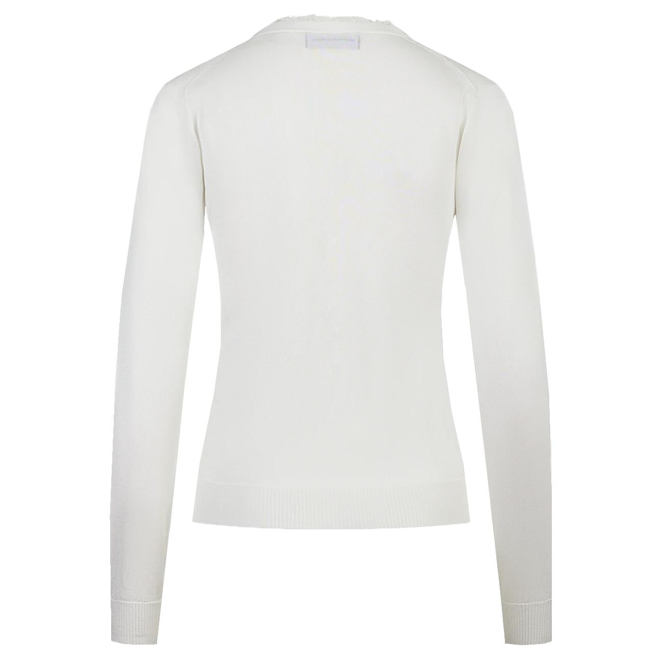 Cardigan In Viscosa Bianco 25E-02M-0-A003-9521-MA01 1103 BIANCO LATTE MVP WARDROBE 