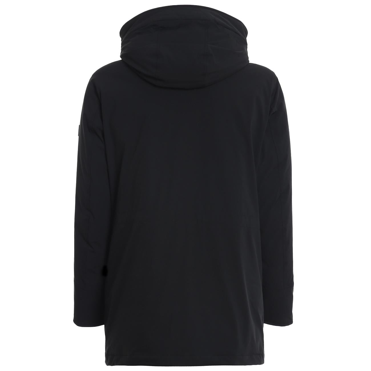 Parka In Tessuto Tecnico Stretch Con Cappuccio CFWOOU0268MRUT0 100NERO WOOLRICH 