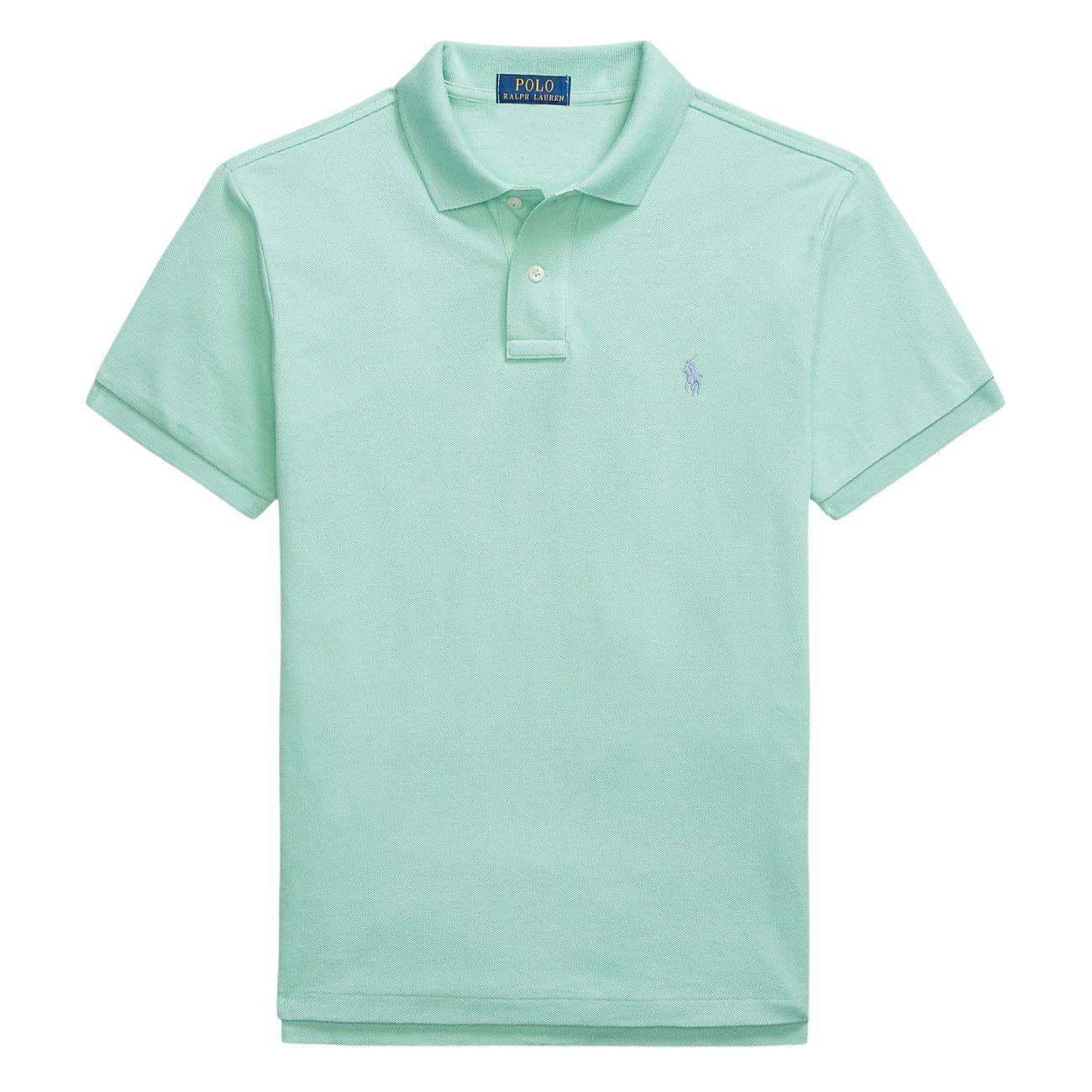 Polo Slim Fit Mesh Uomo Celadon 710536856 451 CELADON/C7215 POLO RALPH LAUREN 