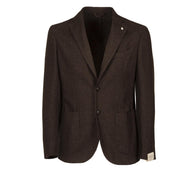 Giacca Microfantasia Uomo Moro 2888/55040 07MORO/GRI L.B.M.1911. 