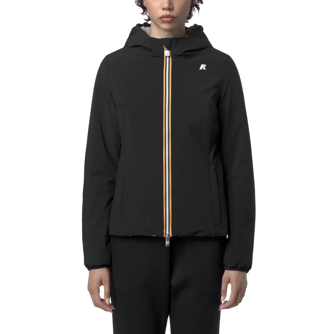 Lily ST Warm Reversible K6128TW BC9 BLACK PURE-BEIGE C K-WAY 