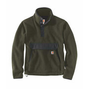 Felpa Relaxed Fit Fleece Uomo Basil Heather 104991 BASIL HEATHER CARHARTT 