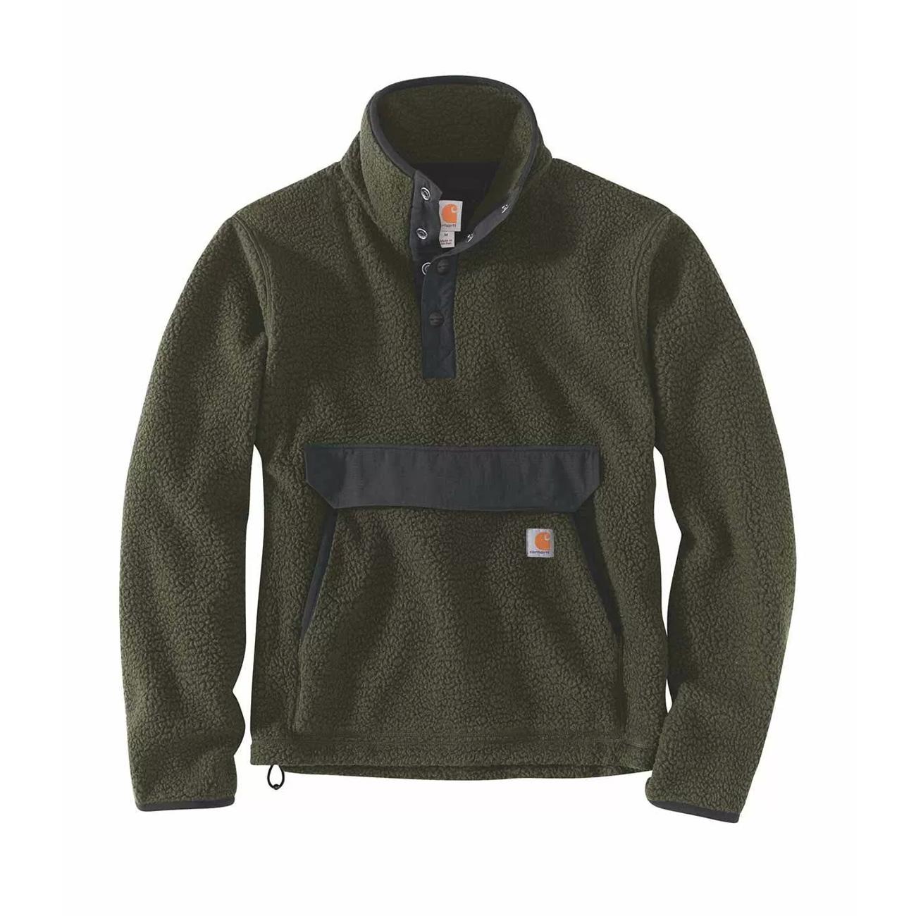Felpa Relaxed Fit Fleece Uomo Basil Heather 104991 BASIL HEATHER CARHARTT 
