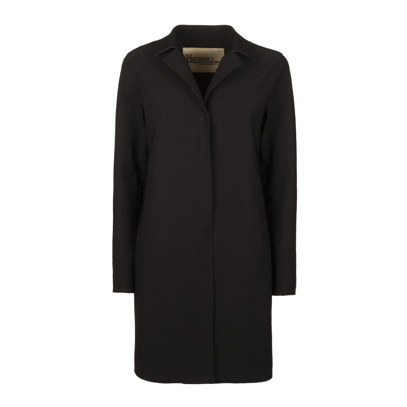 Cappotto First Act Donna Nero CA0292D13455S 9300/NERO HERNO 