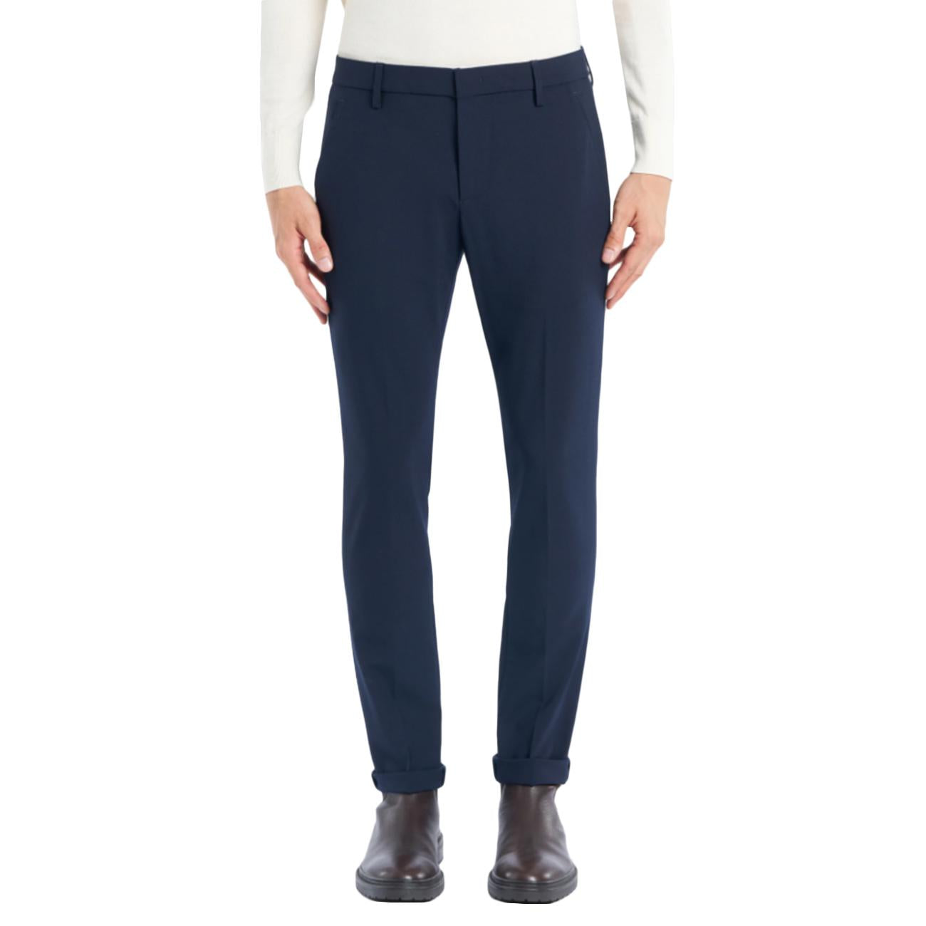 Pantalone Gaubert Slim In Tela Di Lana UP235-TS0009-XXX-DU-W25 890 BLU DONDUP 