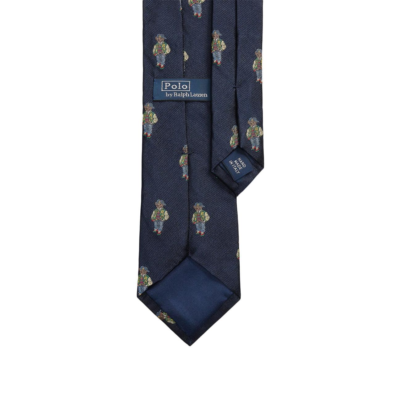 Cravatta Polo Bear Uomo Navy 712950990 001 NAVY POLO RALPH LAUREN 