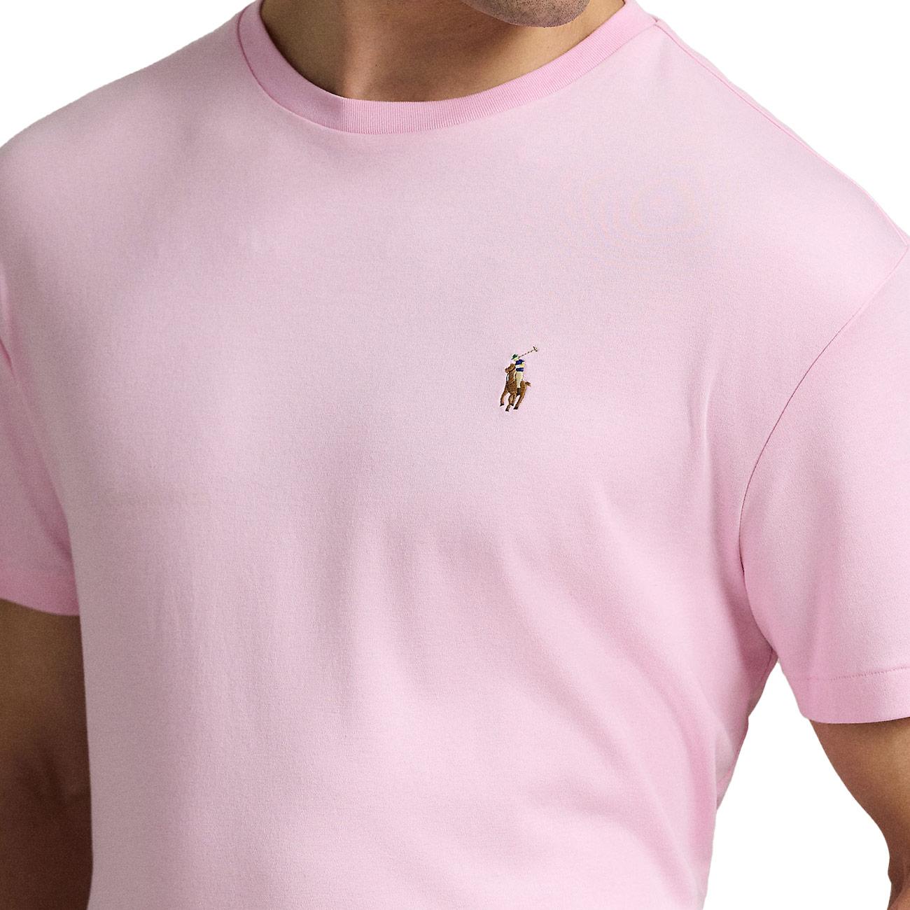 T-Shirt Slim Fit Uomo Carmel Pink 710740727 010 CARMEL PINK POLO RALPH LAUREN 