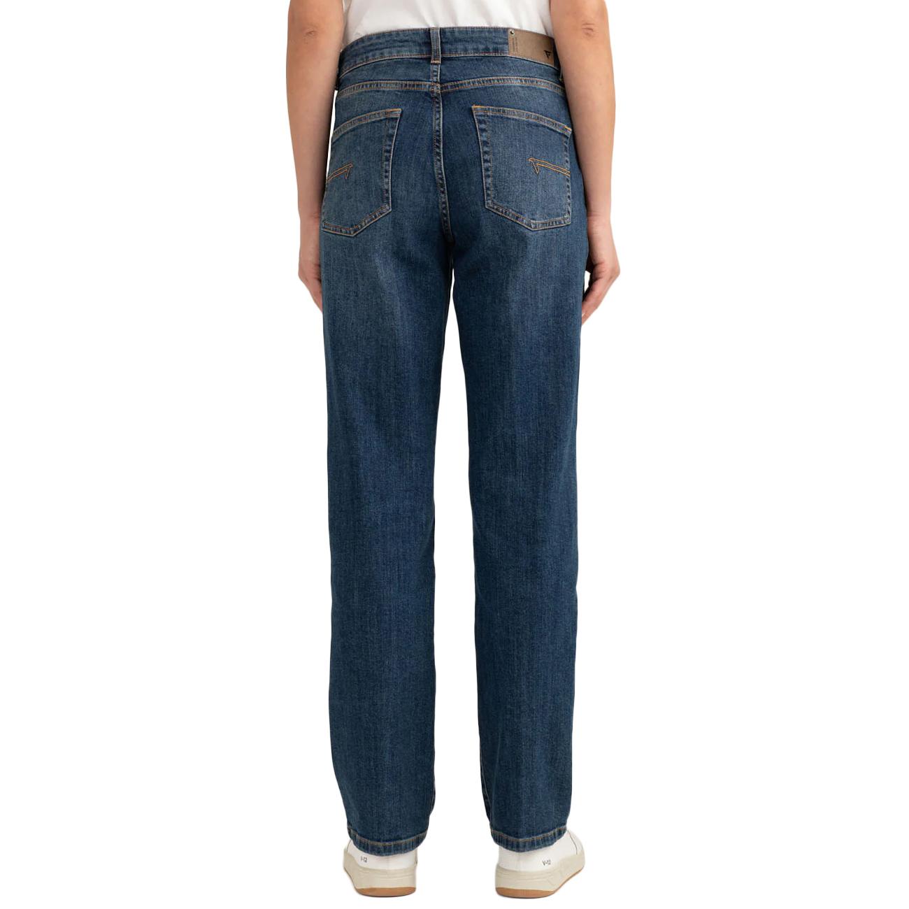 Pantalone Palazzo In Denim Stretch FW25W21PD A1101 MIDDLE BLUE FRED MELLO 