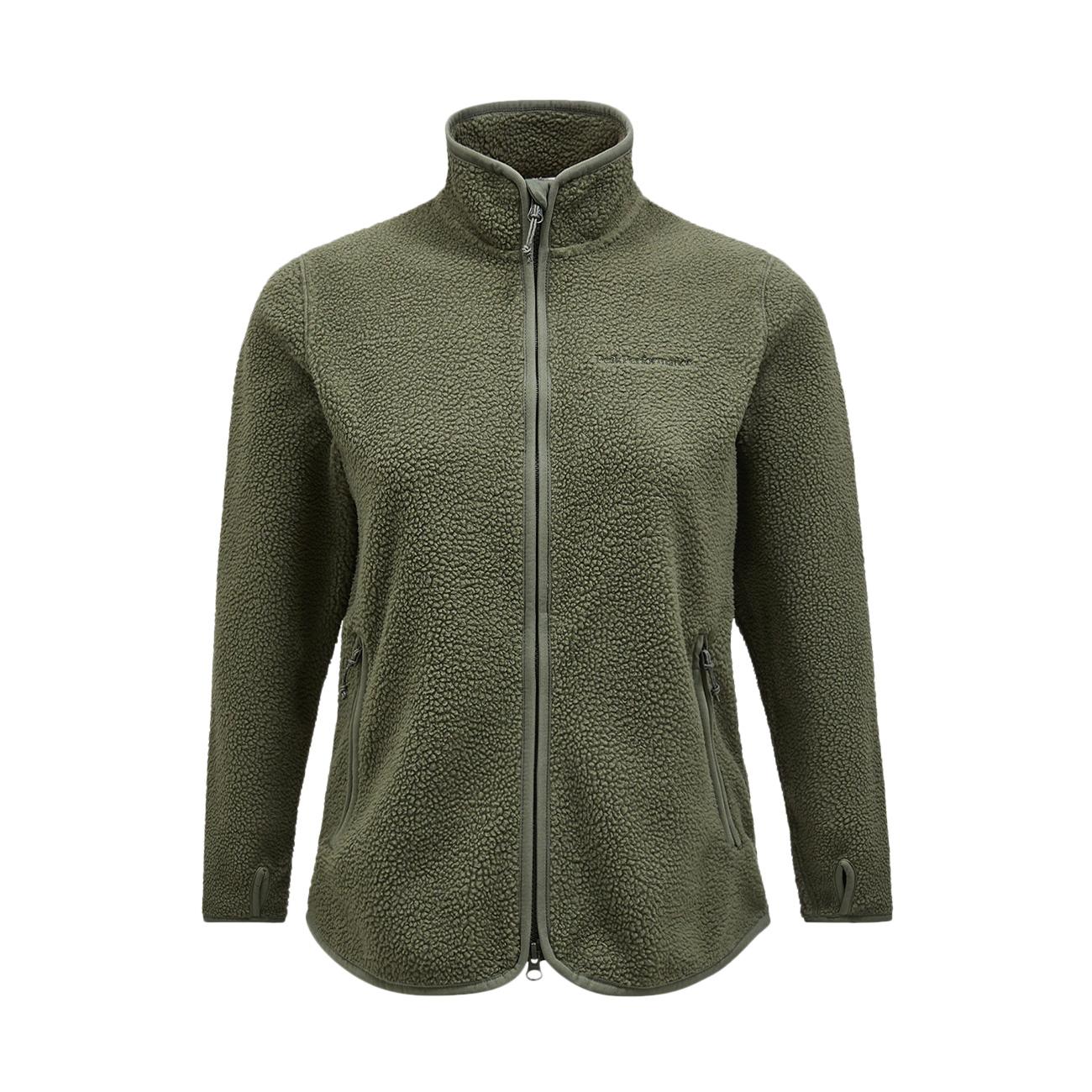 Pile Zip Donna Pine Needle G79699 020 PINE NEEDLE PEAK PERFORMANCE 