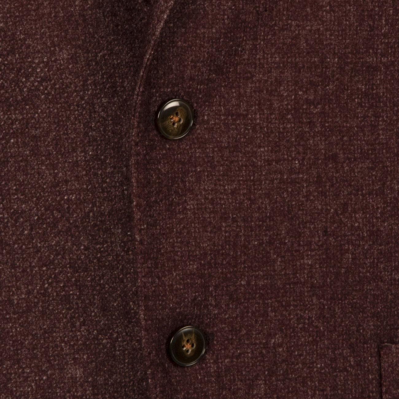 Giacca U.Decostr.2B T. Appl. Regular C/Lana Falso Unito Brando 2887/95142 5MELANZANA BRANDO 