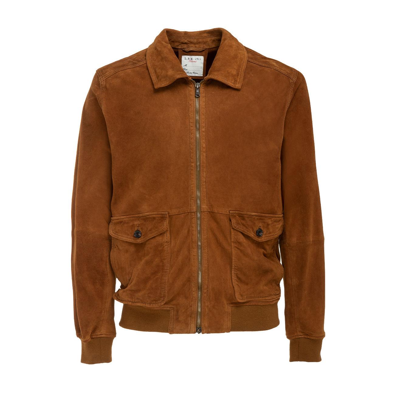 Giacca Pelle Scamosciata Uomo Cuoio 29003/9388 3CUOIO L.B.M.1911. 