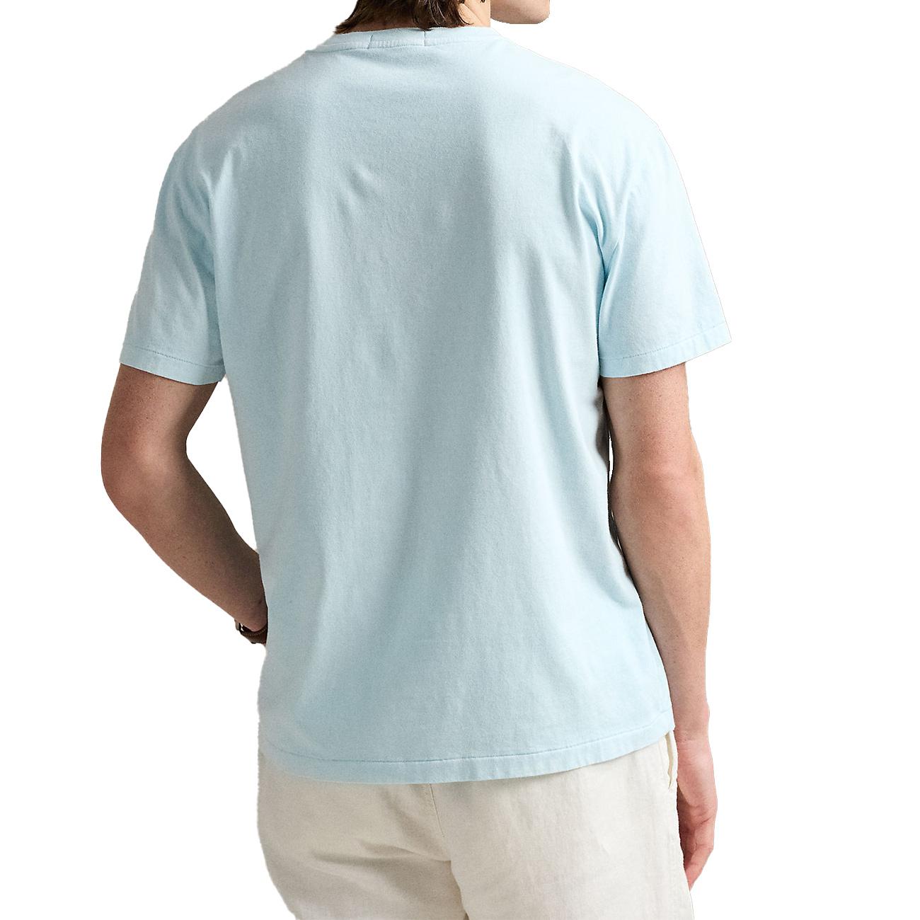 T-Shirt Slim Fit Con Taschino Uomo Sky 710969628 002 SKY POLO RALPH LAUREN 