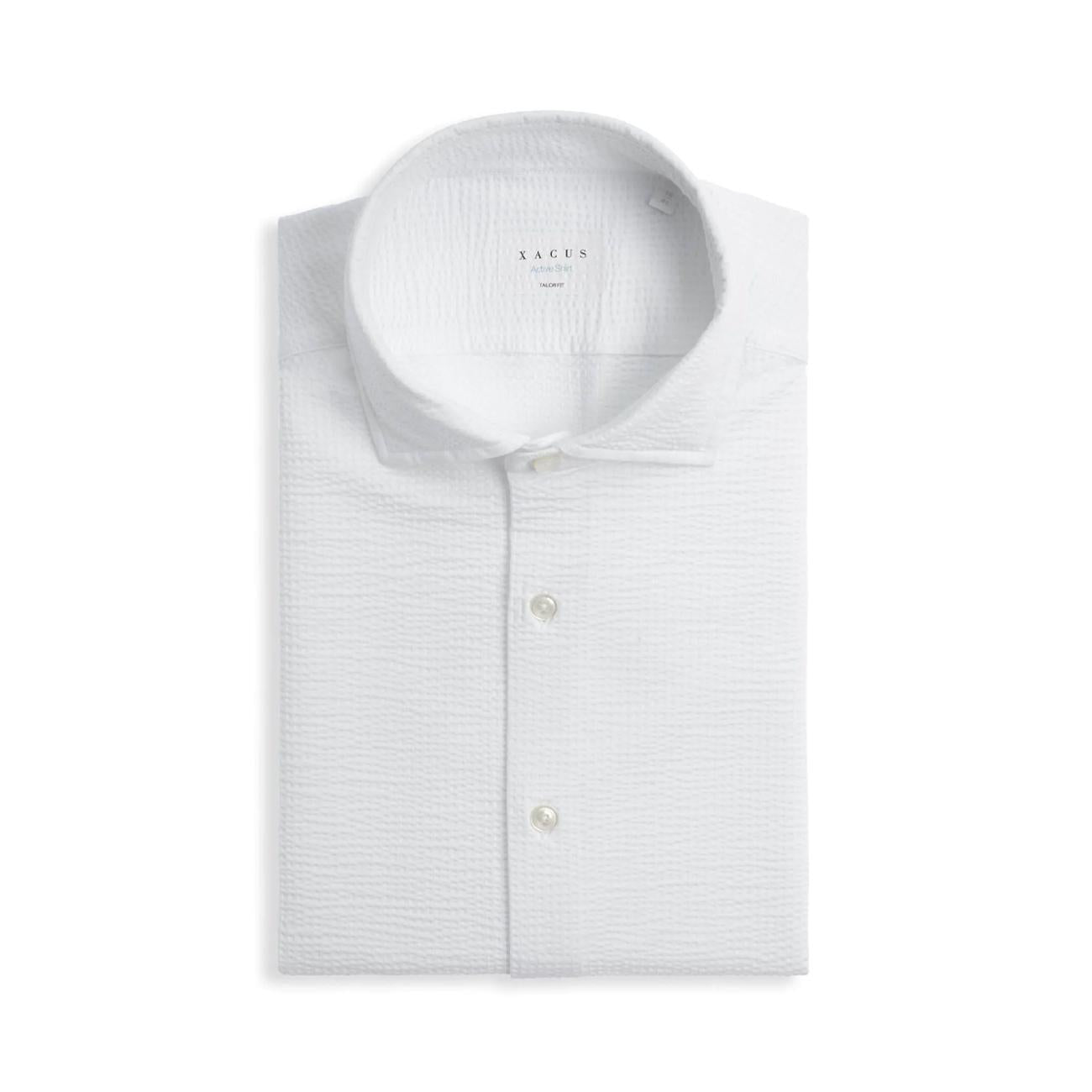 Camicia Active Sirsucker Uomo Bianco 61616 001 BIANCO XACUS 