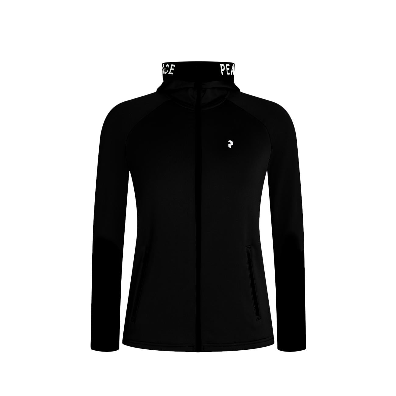 Felpa Rider Mid Zip Donna Black G79449 030 BLACK-BLACK PEAK PERFORMANCE 