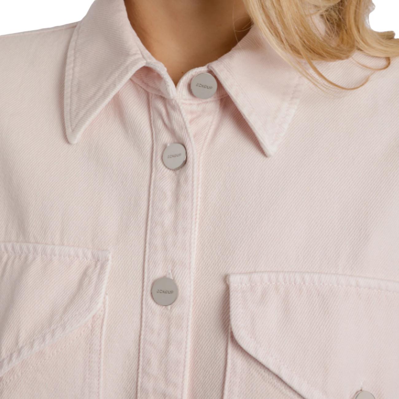 DONDUP Camicia Over In Bull Fisso DC460 BF0018 MB8 511 ROSINO 