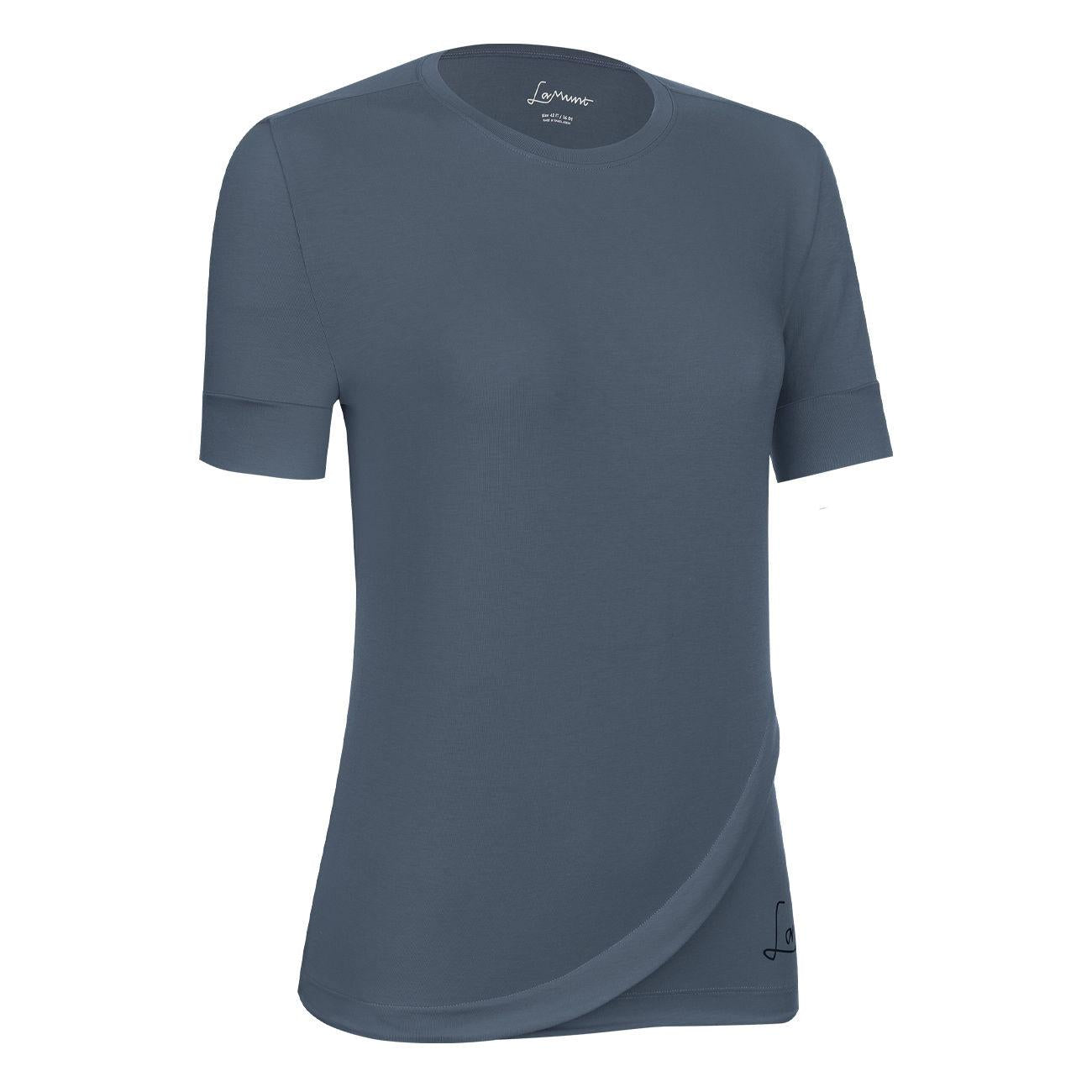 MARIA LOGO CURVE TEE D. LAMUNT MARIA85/0000050058 3060 ANTIC BLUE LAMUNT 