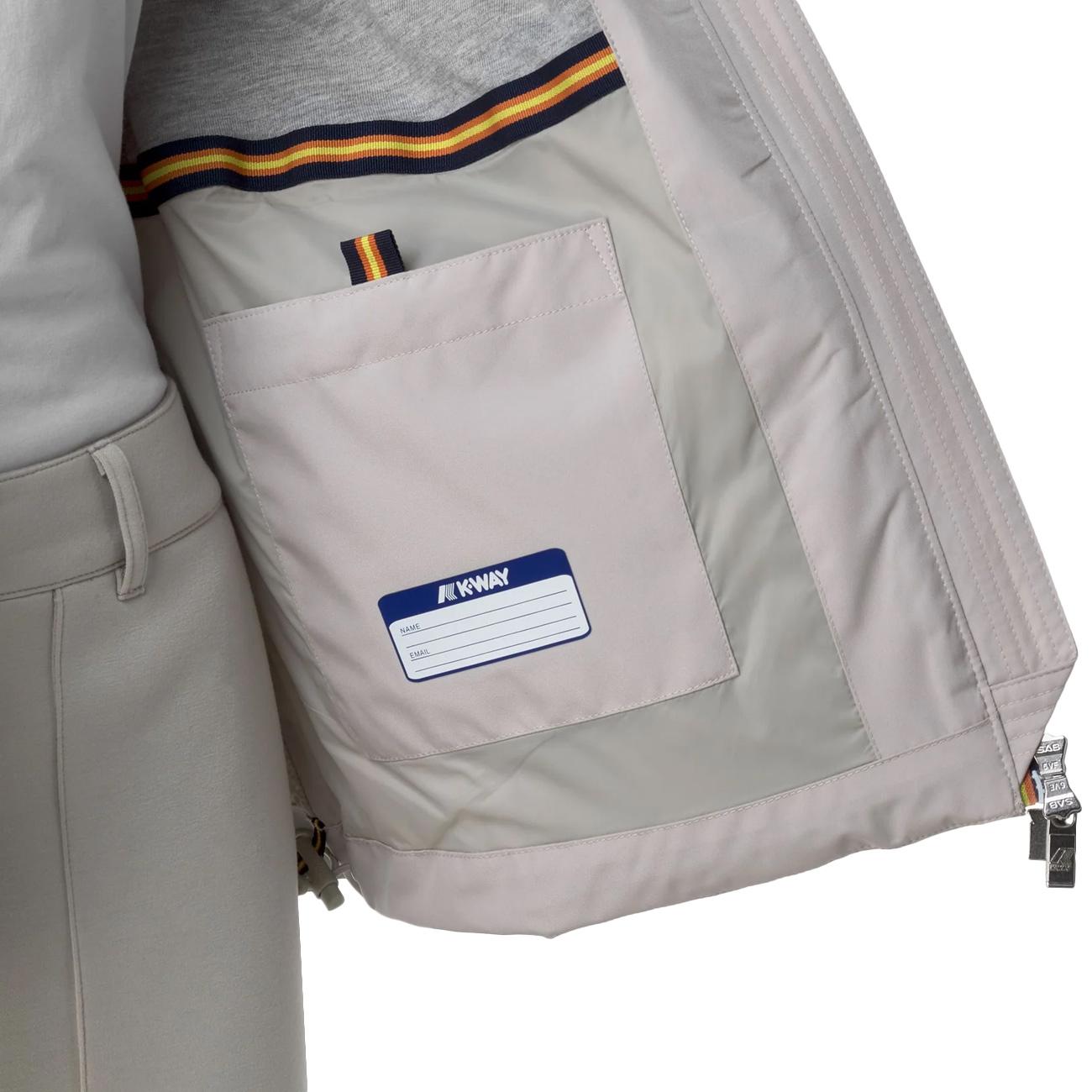 Giacca Impermeabile Marguerite Stretch Poly Jersey K8138PW 634 BEIGE LT K-WAY 