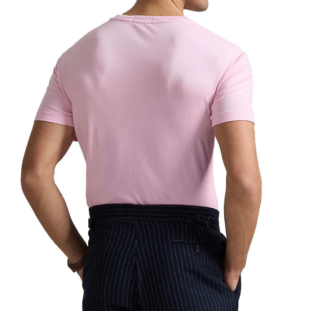 T-Shirt Slim Fit Uomo Carmel Pink 710740727 010 CARMEL PINK POLO RALPH LAUREN 