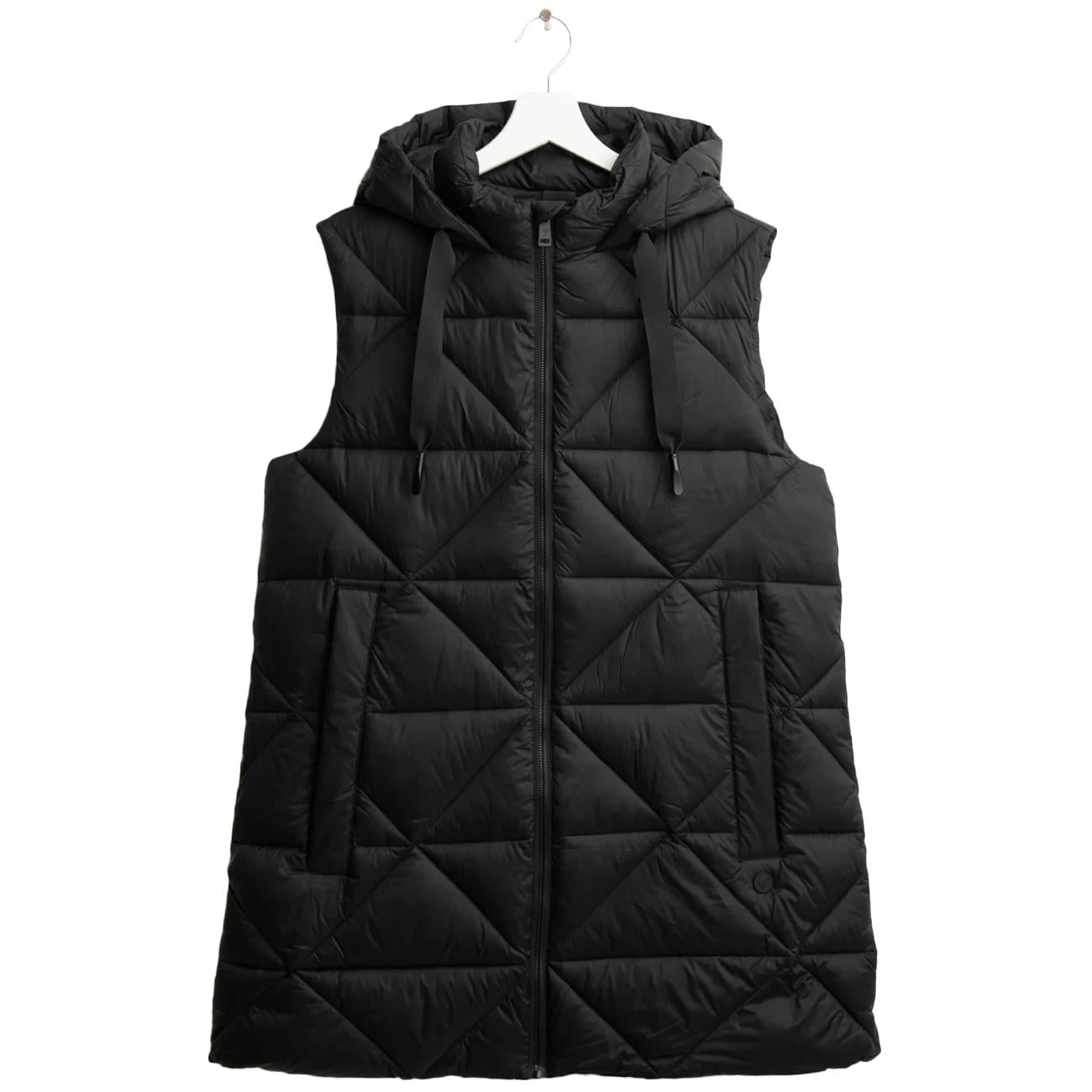 Gilet imbottito con cappuccio FM25W09KS A0951 BLACK FRED MELLO 