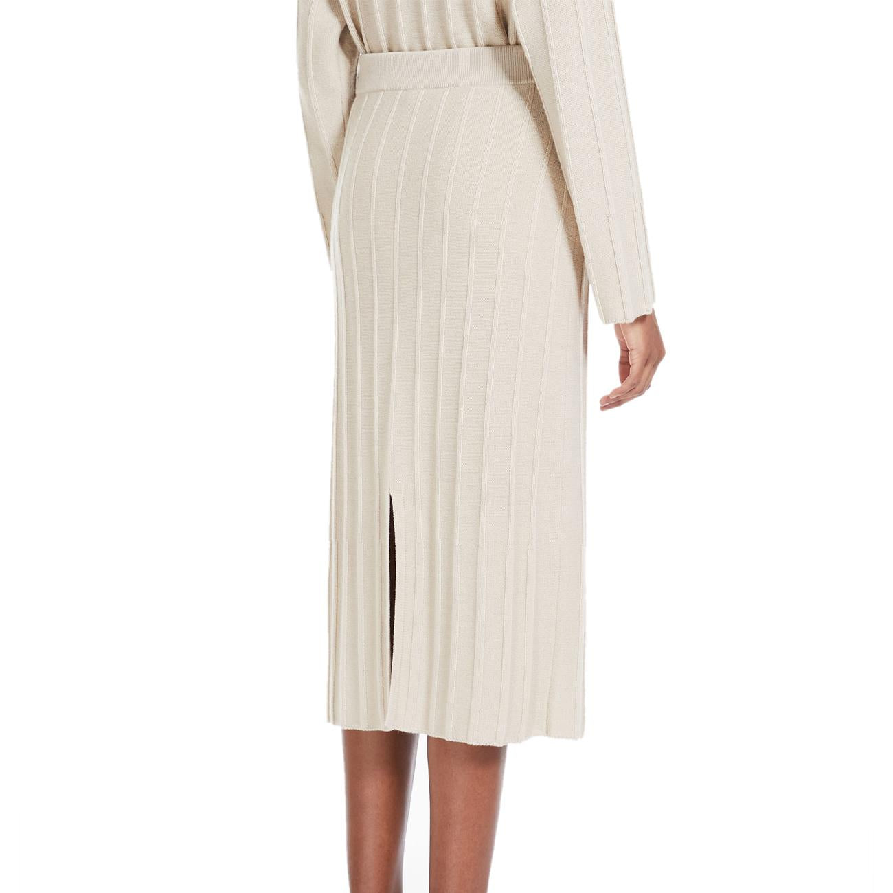 Gonna Melk Donna Albino MELK 2333060136600 001 ALBINO MAX MARA LEISURE 