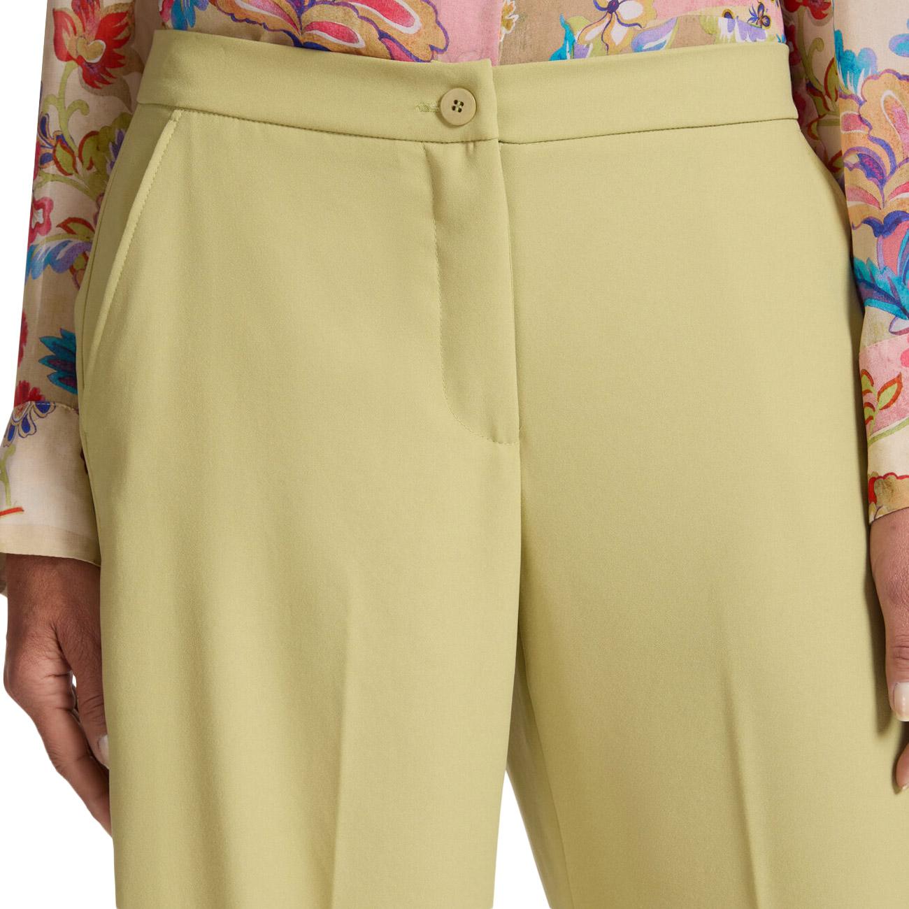 Pantaloni In Cady P188P100475N A5 AVOCADO ELENA MIRO' 