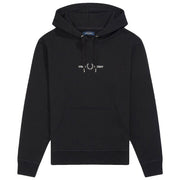 Felpa Con Cappuccio E Ricamo Uomo Nero M8673 102.NERO FRED PERRY 