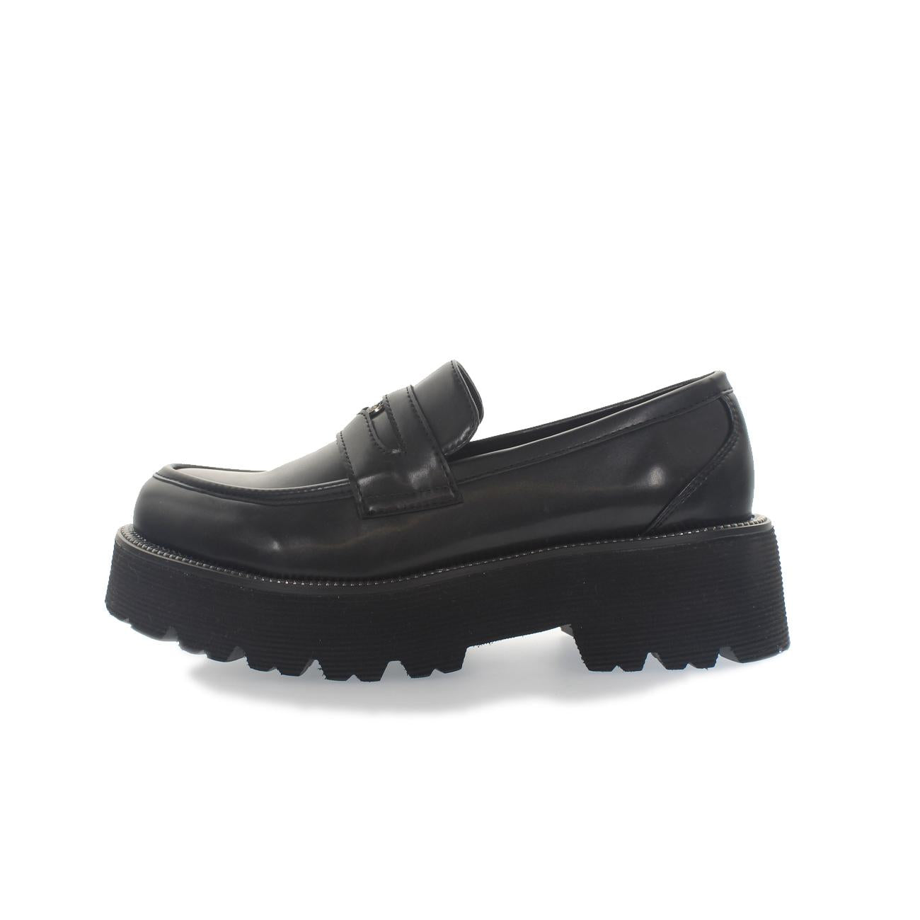 Mocassini Carrarmato Con Morsetto Donna Nero 8263 NERO KHARISMA 