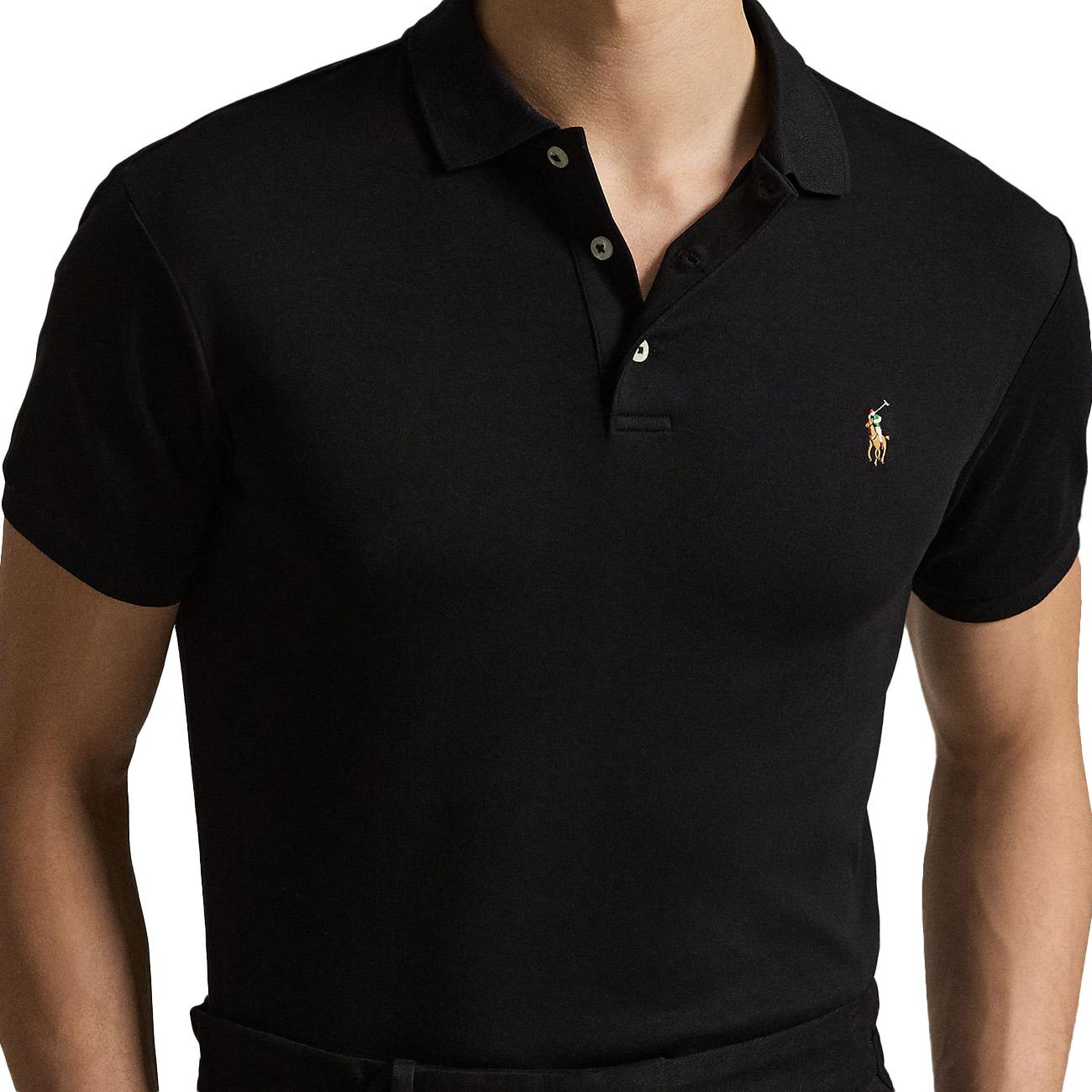 Polo Slim Fit 7106855140 002 POLO BLACK POLO RALPH LAUREN 