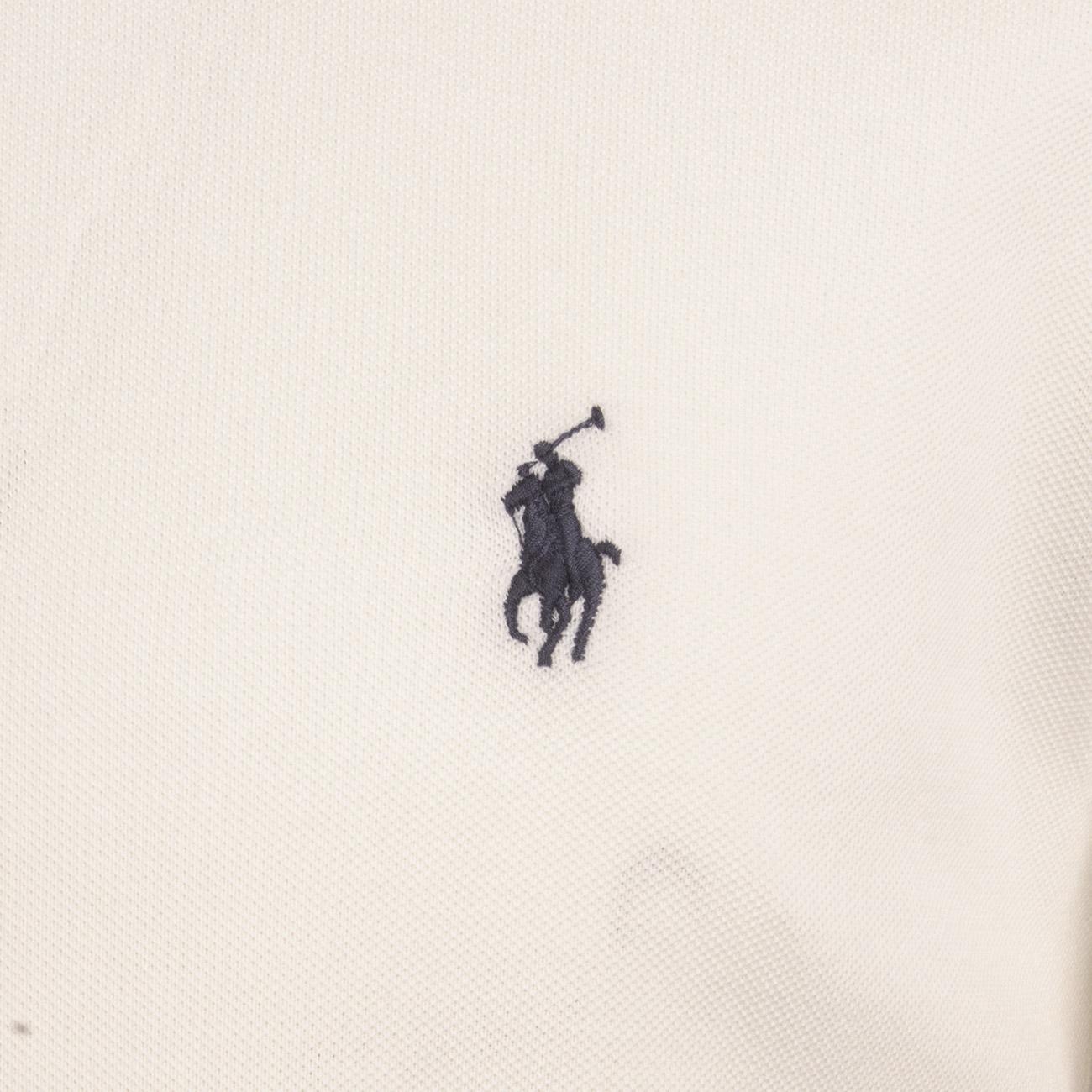 POLO U.MM SLIM COT. PIQUET STR 3BOTT. RALPH LAUREN 710541705 008 WHITE POLO RALPH LAUREN 