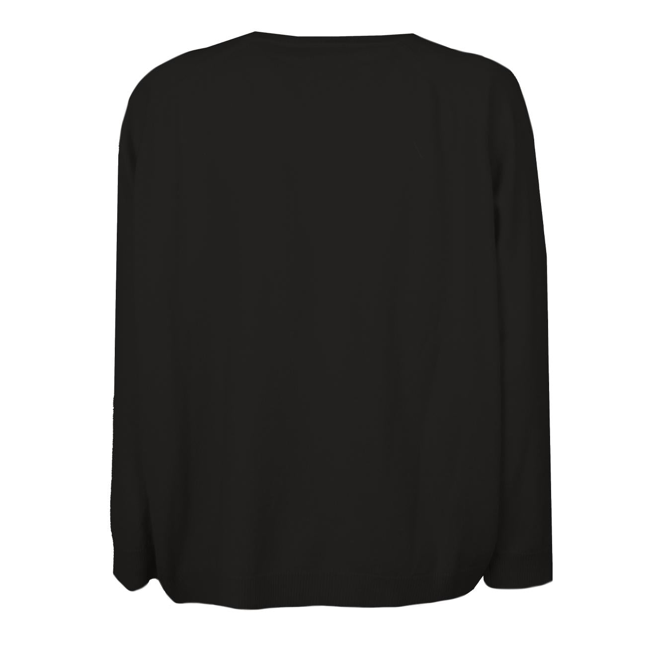 Pullover In Lana E Cashmere Donna Nero 46463 999 BLACK LE TRICOT PERUGIA 