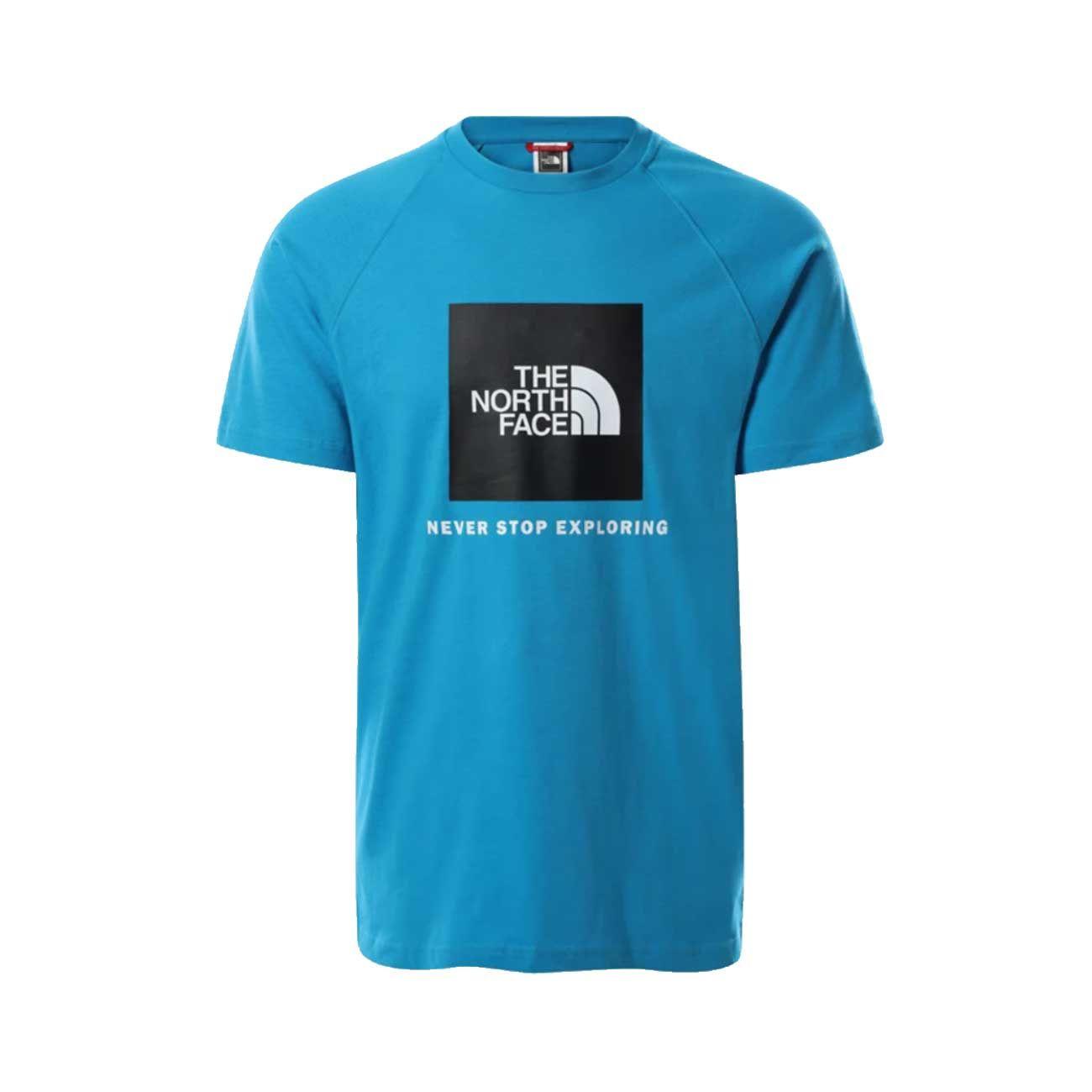 T-Shirt Raglan Redbox Uomo Meridian Blue NF0A3BQO D7R1MERIDIANBLUE THE NORTH FACE 